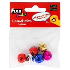 Grafoplas Cascabeles de metal 6 unidades de colores