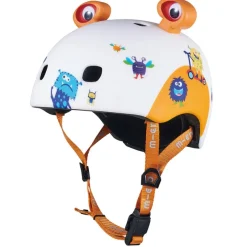 Micro Casco monstruos 3D talla M con Led trasera