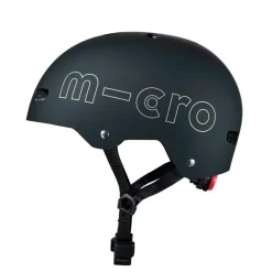 Micro Casco negro talla M luz Led