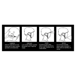 Micro Casco verde talla M luz Led