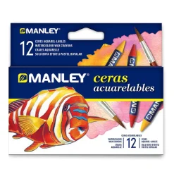 Manley Cera acuarelable 12 colores