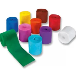 Folia Cintas de papel crespón de colores 5x100cm. 10 unidades