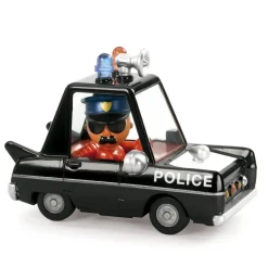 Djeco Coche metal Hurry Police Crazy Motors escala 1:43