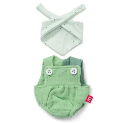Miniland Conjunto peto verde con pañuelo 21cm