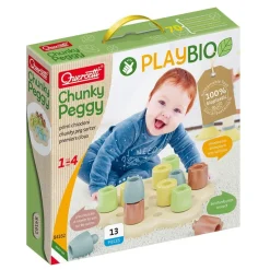 Quercetti Construcción apilable Chunky Peggy Play Bio