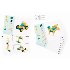 Janod Construcción de madera 50 piezas