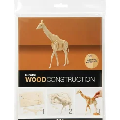 Creativ Company Construcción de madera para ensamblar jirafa 3D