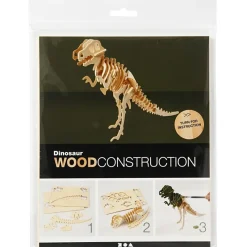 Creativ Company Construcción de madera para ensamblar T-Rex 3D