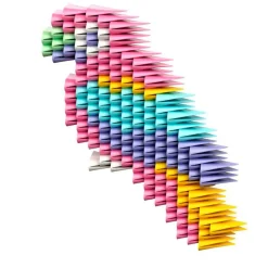 Gami Construcción Pink figuras 3D 250 piezas