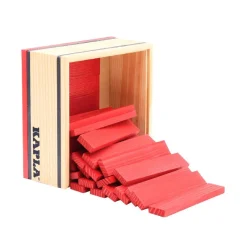 Kapla Construcción caja 40 piezas rojo