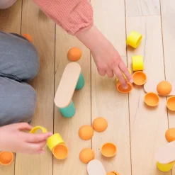 Oppi Construcción Stix 60 piezas madera y silicona