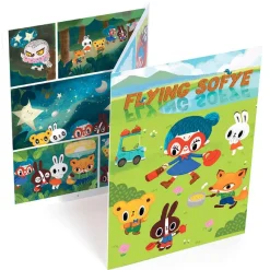 Djeco Crea cómic con calcomanías Flying Sofye