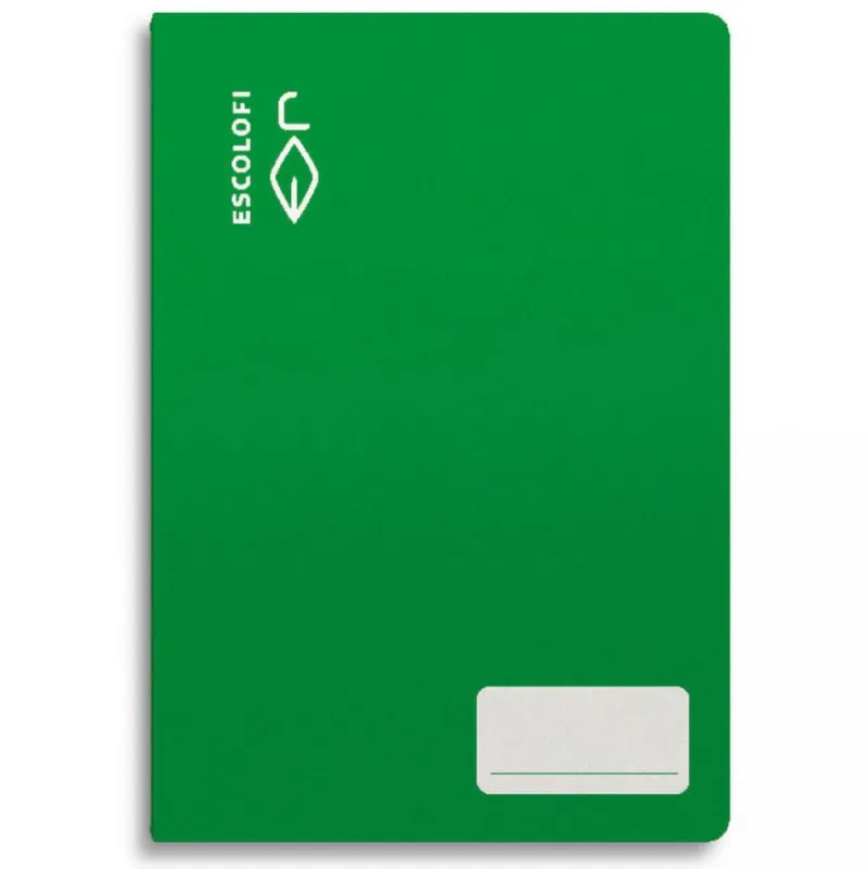 Escolofi Cuaderno cuarto color verde pauta Montessori 5mm 32 hojas