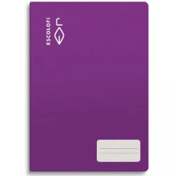 Escolofi Cuaderno cuarto violeta pauta Montessori 3,5mm. 32 hojas