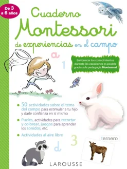 Cuaderno Montessori de experiencias en el campo