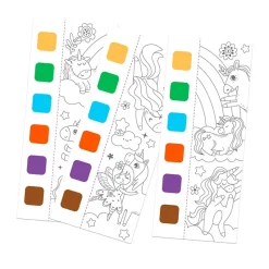 Mieredu Cuaderno pocket acuarelas unicornios fantasía