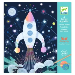 Djeco Cuadros para rascar Misión cósmica