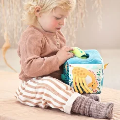 Lilliputiens Cubo tela actividades sonidos selva