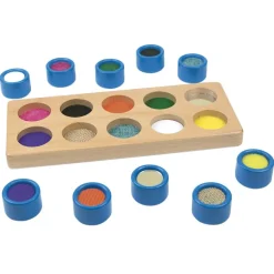 Andreu Toys Cubos táctiles juego sensorial texturas