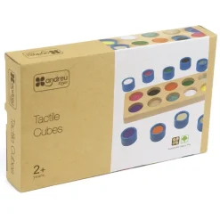 Andreu Toys Cubos táctiles juego sensorial texturas