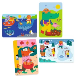 Djeco Dibujos mágicos para colorear las cuatro estaciones