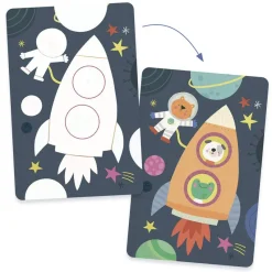 Djeco Dibujos mágicos para colorear transportes