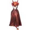 Great Pretenders Disfraz capa dragón rojo 4-5 años