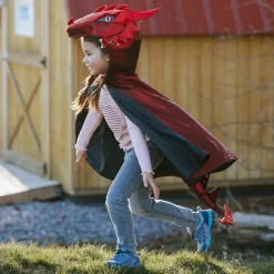 Great Pretenders Disfraz capa dragón rojo 4-5 años