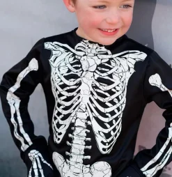 Great Pretenders Disfraz esqueleto 3-4 años brilla en la oscuridad