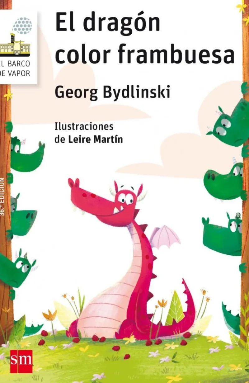 El dragón color frambuesa