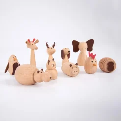 Tickit Figuras animales de madera 10 piezas