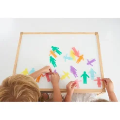 Tickit Figuras personas de colores translúcidos de silicona 36 piezas