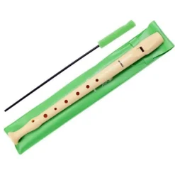 Hohner Flauta dulce con funda verde
