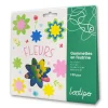Loolipo Flores de fieltro adhesivas 150 piezas