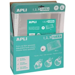 Apli Forro para libros modelo funda 28x53cm 5 unidades
