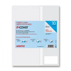 Additio Forro para libros modelo funda 29,7cm. 10 unidades