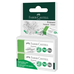 Faber castell Goma de borrar dust free eco 2 unidades