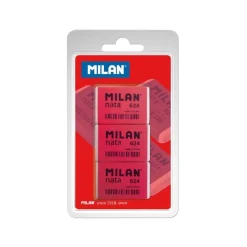 Milan Goma de borrar Nata 3 unidades