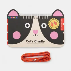 Kikkerland Goma elástica para mano Cat´s Cradle con bloc de juegos modelo surtido