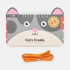 Kikkerland Goma elástica para mano Cat´s Cradle con bloc de juegos modelo surtido