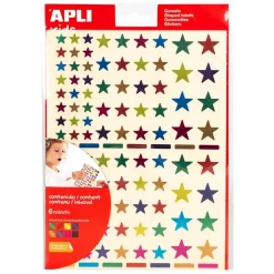 Apli Gomets estrellas 6 láminas