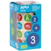 Apli Gomets redondos letras minúsculas 2cm. rollo