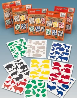 Ineta Gomets siluetas transportes 6 láminas