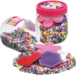 Hama Midi: bote 4000 perlas y 3 plantillas colores surtidos