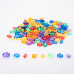 Tickit Joyas translúcidas de colores 144 piezas