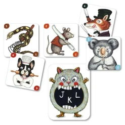 Djeco Juego de cartas ABC Miam