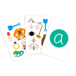 The Happy Gang Juego de cartas Busca y encuentra vocales