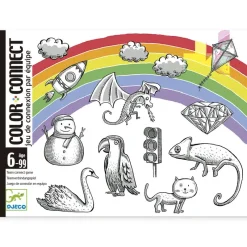 Djeco Juego de cartas Color connect