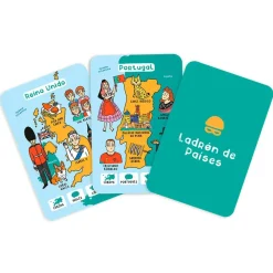 The Happy Gang Juego de cartas Juguemos a los países