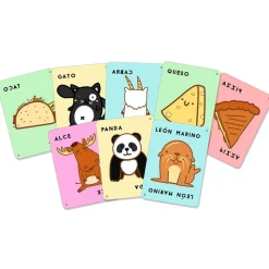 Ludilo Juego de cartas Taco, Vuelta, Cabra, Queso, Pizza.